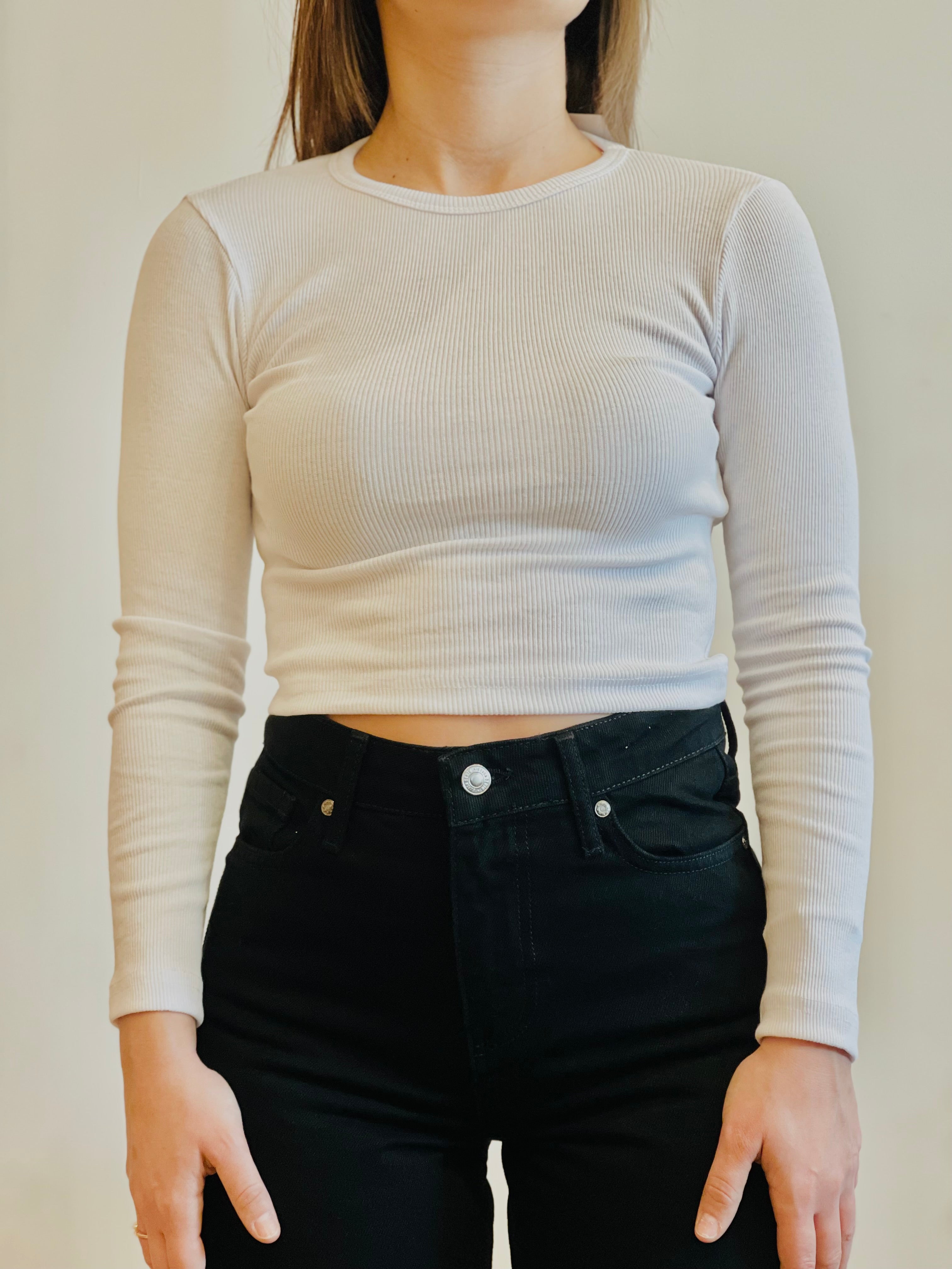 Maglietta Crop Top Cotone Donna