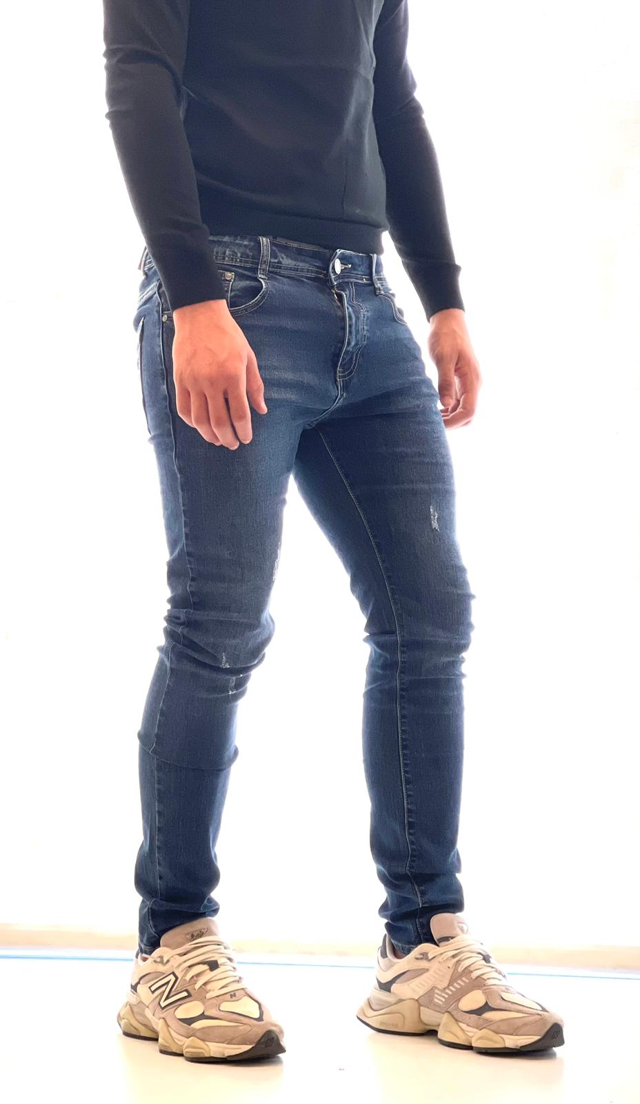 Jeans Uomo Skinny Graffiato - Stile Urban